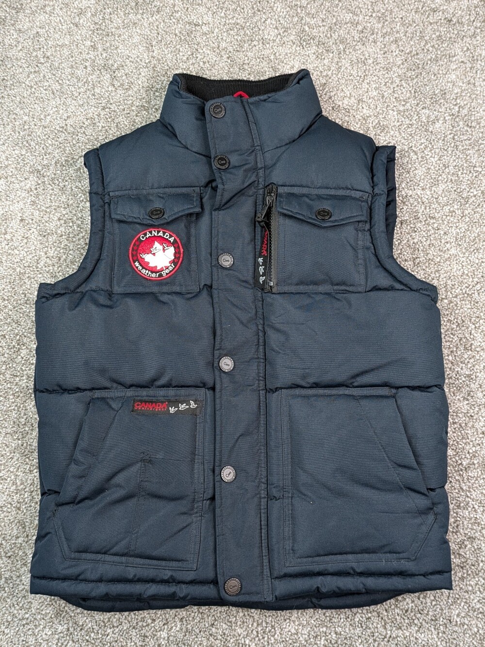 Canada Weathergear Vest Womens S Blue Insulated Puffer Cold Weather Protection